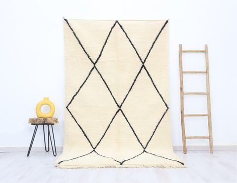 Assilen Beni Ourain Rug 4'9" x 7'4"