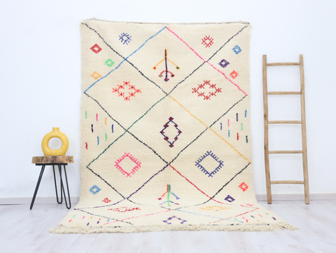 Tanagrit Beni Ourain Rug 5'5" x 8'8"