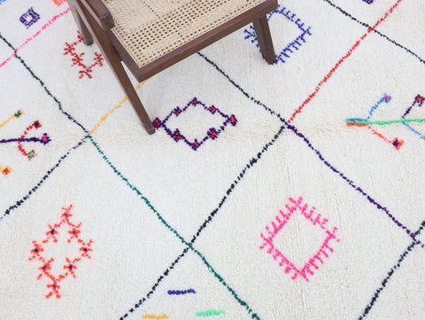 Tanagrit Beni Ourain Rug 5'5" x 8'8"