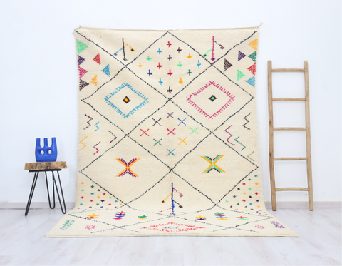 Tanir Beni Ourain Rug  5'8" x 8'9"