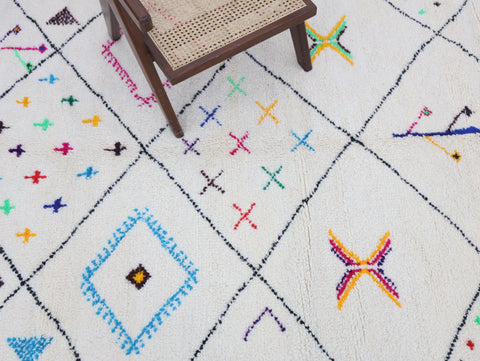 Tanir Beni Ourain Rug  5'8" x 8'9"