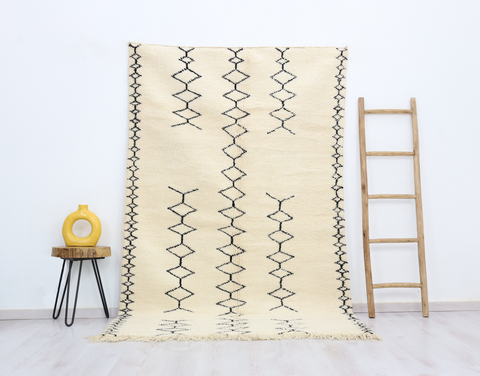 Ghnima Beni Ourain Rug 5'0" x 7'8"