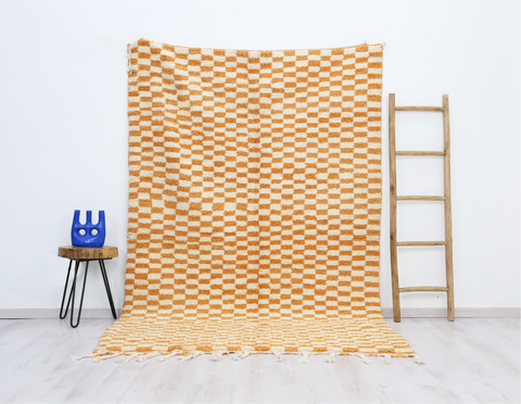 Beccha Moroccan Checkered Rug 5'5" x 8'5"