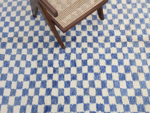 Safae Moroccan Checkered Rug 4'9" x 7'8"