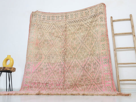 Fena Vintage Moroccan Rug  6'1" x 9'4"