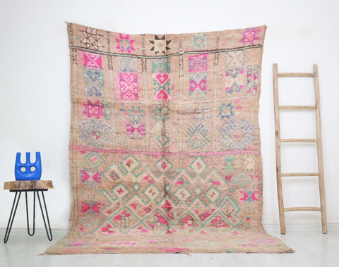 Tazult Vintage Moroccan Rug  5'4" x8'5"