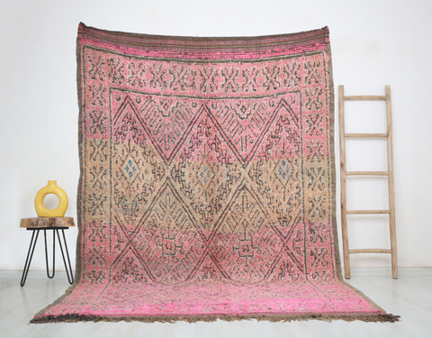Awrigha Vintage Moroccan Rug  6'1" x9'4"