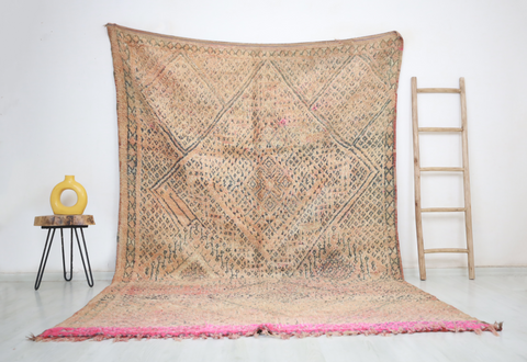 Thanit Vintage Moroccan Rug  6'8" x10'7"