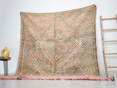 Thanit Vintage Moroccan Rug  6'8" x10'7"