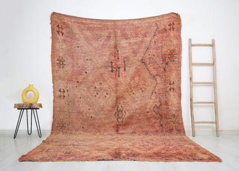 Tirga Vintage Moroccan Rug  6'4" x10'6"