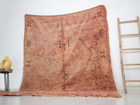 Tirga Vintage Moroccan Rug  6'4" x10'6"