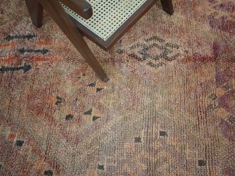 Tirga Vintage Moroccan Rug  6'4" x10'6"