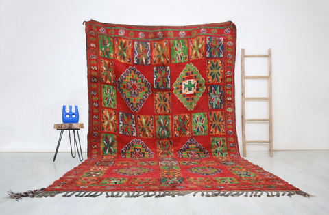 Delina Vintage Moroccan Rug  6'7" x11'9"