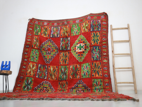 Delina Vintage Moroccan Rug  6'7" x11'9"