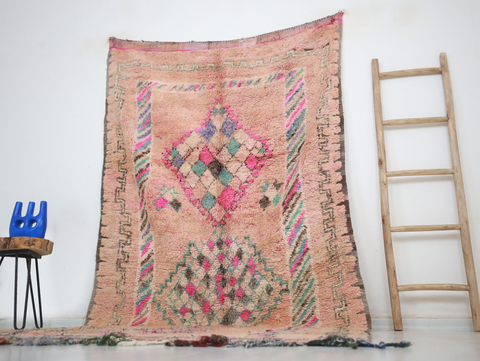 Isely Vintage Moroccan Rug  5'1" x10'2"