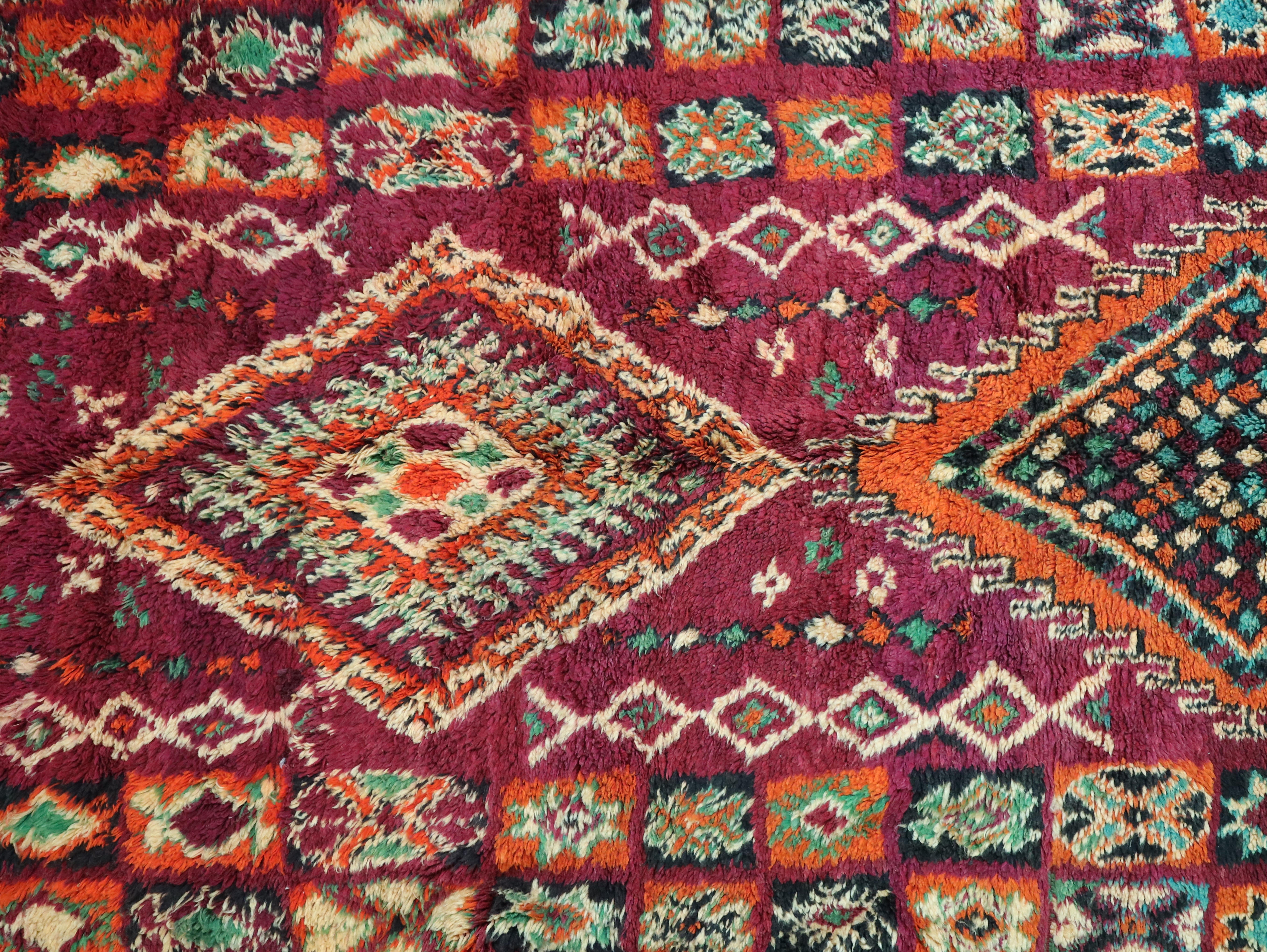 Izradaya Vintage Moroccan Rug 6,6" x 11,3"