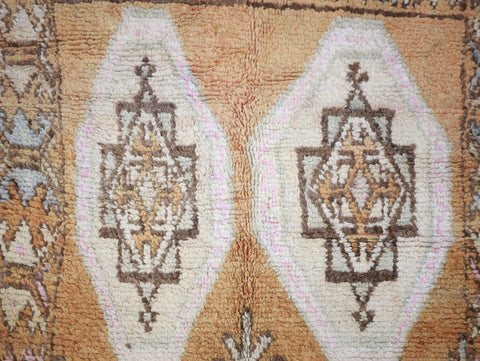 Tadjra  Vintage Moroccan Rug  5'6" x12'8"