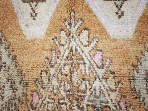 Tadjra  Vintage Moroccan Rug  5'6" x12'8"