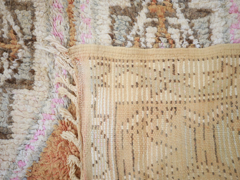 Tadjra  Vintage Moroccan Rug  5'6" x12'8"