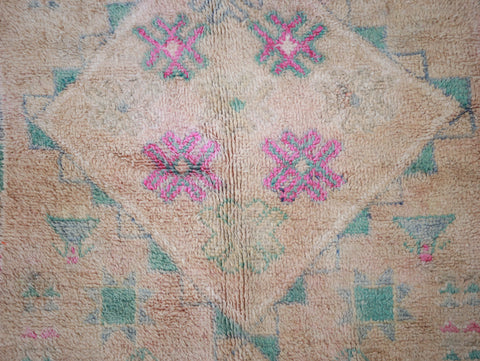 Tazira  Vintage Moroccan Rug  6'6" x10'1"