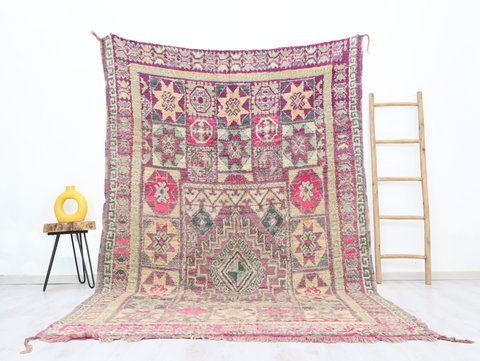 Amnay Vintage Moroccan Rug  6'3" x 9'6"