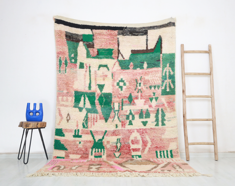 Tazanat  Moroccan Rug 5'2" x 8'6"