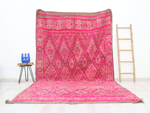 Anigouran Vintage Moroccan Rug  7'1" x 13'5"