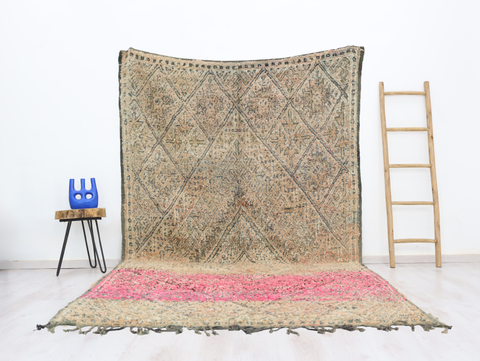 Issafen Vintage Moroccan Rug  6'7" x 12'9"