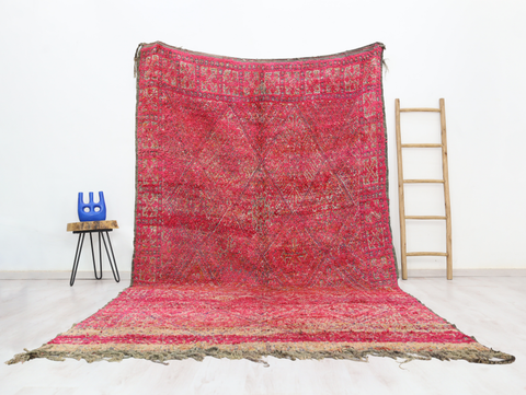 Agraw Vintage Moroccan Rug  6'9" x 11'7"