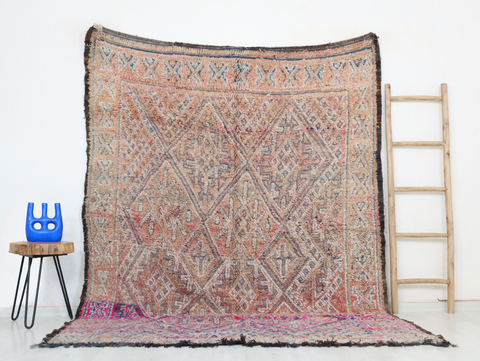 Tifawn Vintage Moroccan Rug  6'5" x 8'8"
