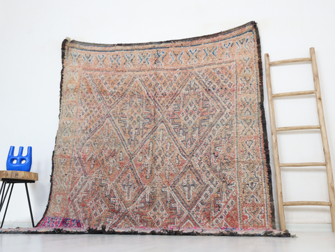 Tifawn Vintage Moroccan Rug  6'5" x 8'8"