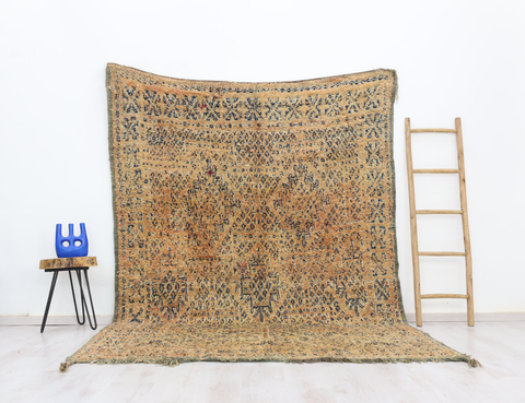 Itran Vintage Moroccan Rug  6'8" x 9'4"