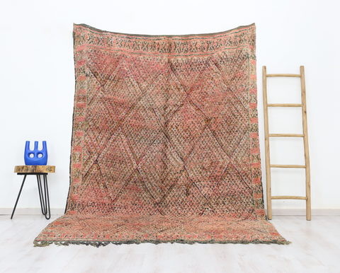 Aksas Vintage Moroccan Rug  6'1" x 8'7"