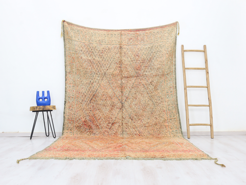 Azef Vintage Moroccan Rug  6'1" x 9'9"