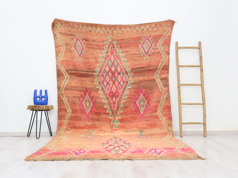 Azen Vintage Moroccan Rug  5'9" x 10'6"