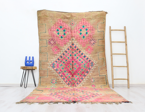 Lylia Vintage Moroccan Rug  5'4" x 10'5"