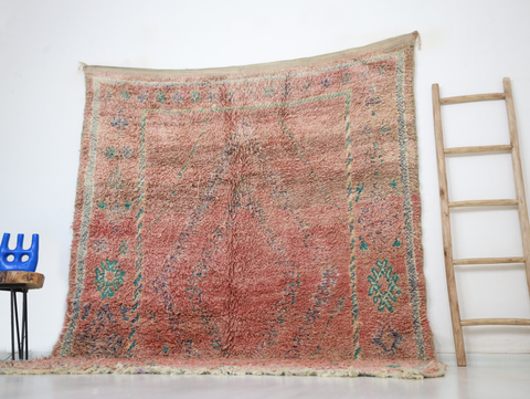 Jawhar Vintage Moroccan Rug  6'4" x9'4"