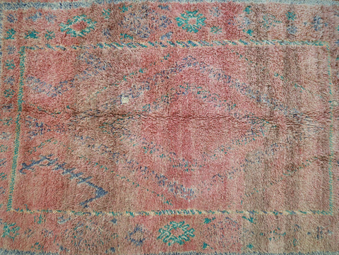 Jawhar Vintage Moroccan Rug  6'4" x9'4"