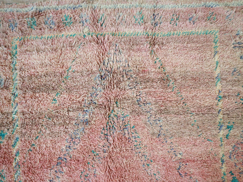 Jawhar Vintage Moroccan Rug  6'4" x9'4"