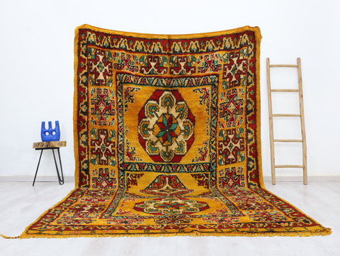 Yuba Vintage Moroccan Rug  7'3" x 13'1"