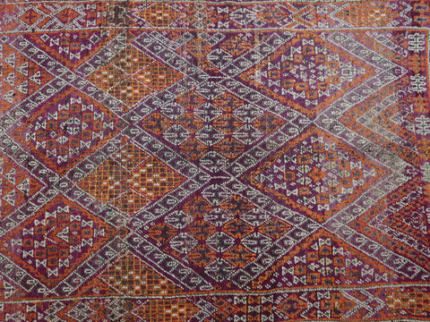 Dihia Vintage Moroccan Rug  5'5" x 7'6"