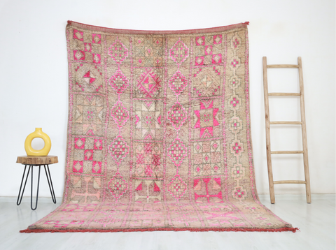 Tafoukt Vintage Moroccan Rug  6'2" x9'5"