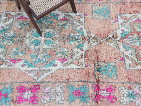 Awrigha Vintage Moroccan Rug 6'9" x 11'1"