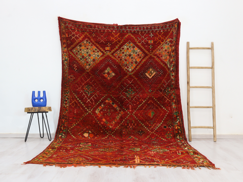 Angouran Vintage Moroccan Rug 6'3" x 10'0"