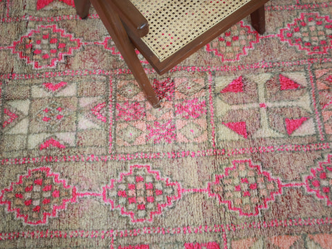 Tafoukt Vintage Moroccan Rug  6'2" x9'5"