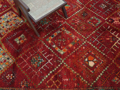 Angouran Vintage Moroccan Rug 6'3" x 10'0"