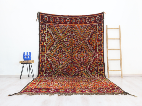 Issafen Vintage Moroccan Rug 6'2" x 10'6"