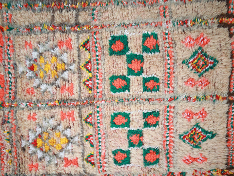 Azenzar Vintage Moroccan Rug  5'1" x7'6"