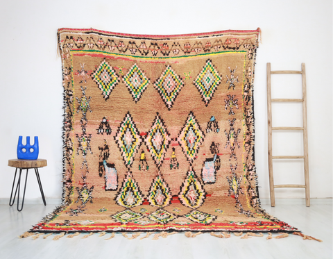 Amnayaz Vintage Moroccan Rug  6'4" x9'8"