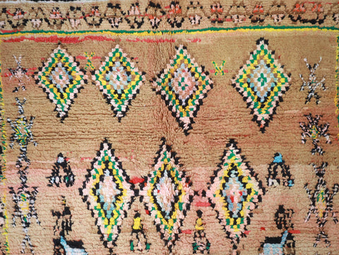 Amnayaz Vintage Moroccan Rug  6'4" x9'8"